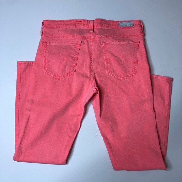 Ag Adriano Goldschmied Denim - ADRIANO GOLDSCHMIED neon hot pink jeans ankle 30R